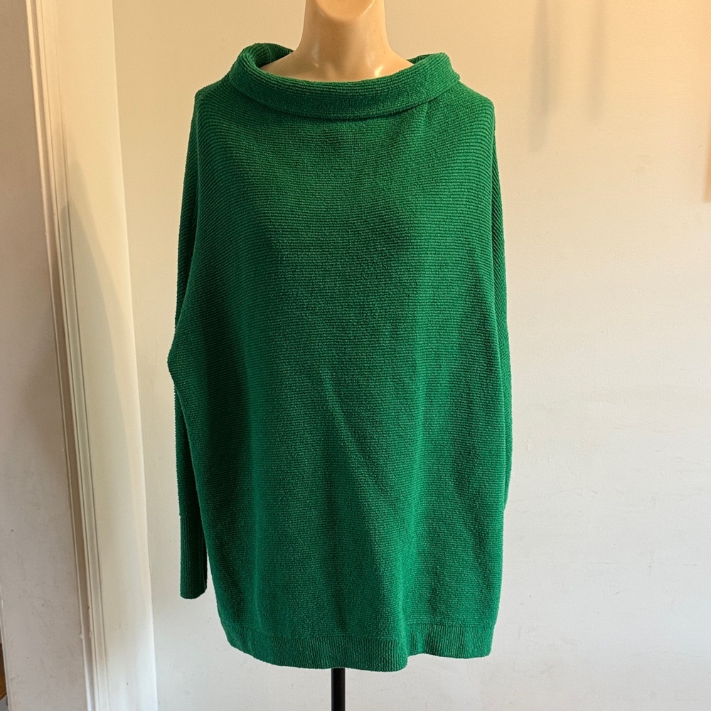 Free People Emerald Cowl Neck Oversized Sweater